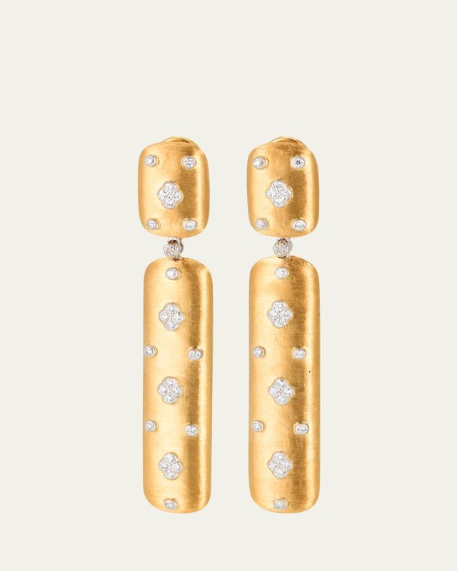 Macri AB Convertible Drop Earrings in 18K Gold with Diamonds